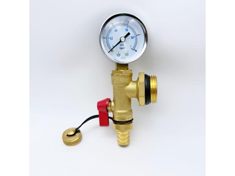 Automatischer Entlüfter mit Manometer und Ablassventil