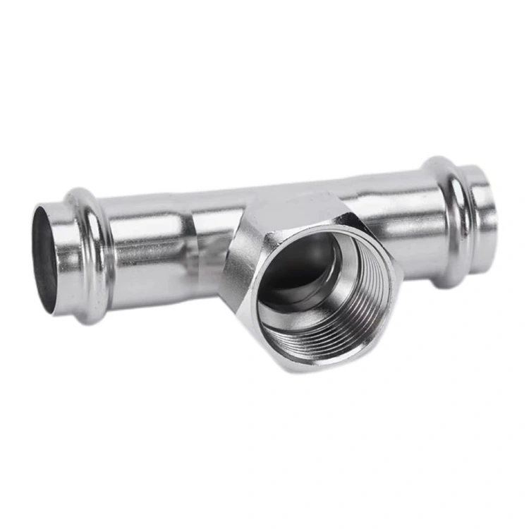 Doppelt drückendes T-Stück mit Innengewinde