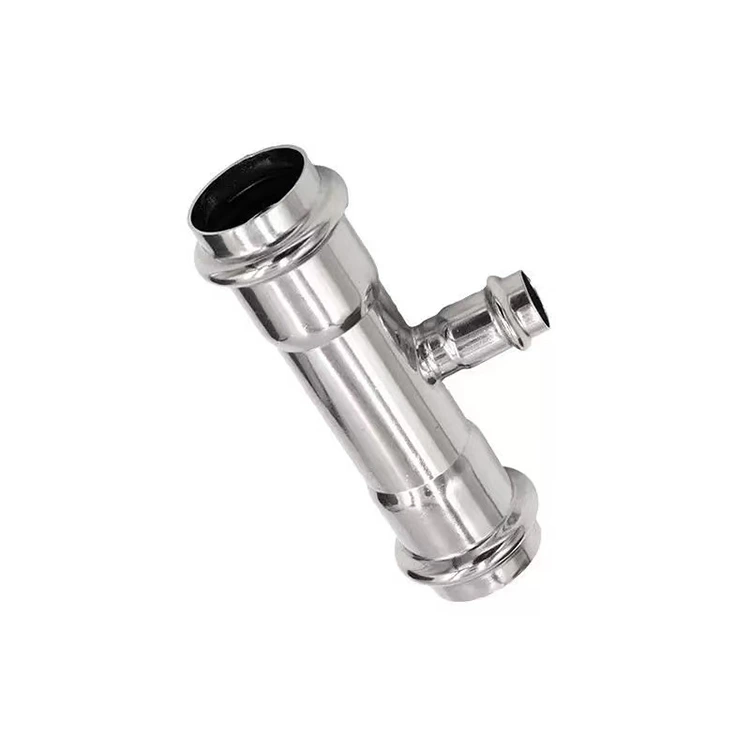 Reduzier-T-Stück mit doppelter Pressung