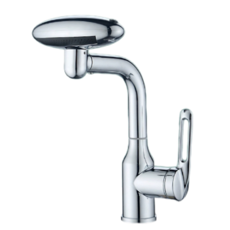 Spiegel-Silber-Top-Spray-Waschtischarmatur
